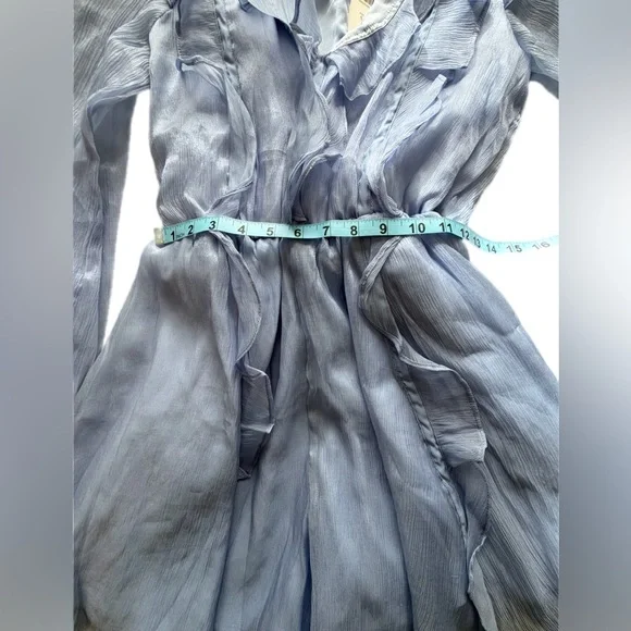 Anthropologie NWT Hutch Long Sleeve Frilled Romper small - Picture 7 of 14